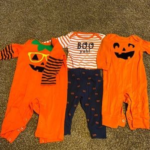 Carters 6 month Halloween baby bundle! Includes 3 outfits